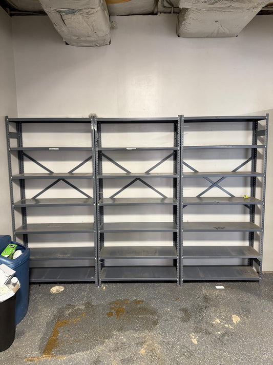 6ft x 3ft x 1ft Light Duty Shelving 7-Tier Steel Garage/ Warehouse Organization Storage Rack