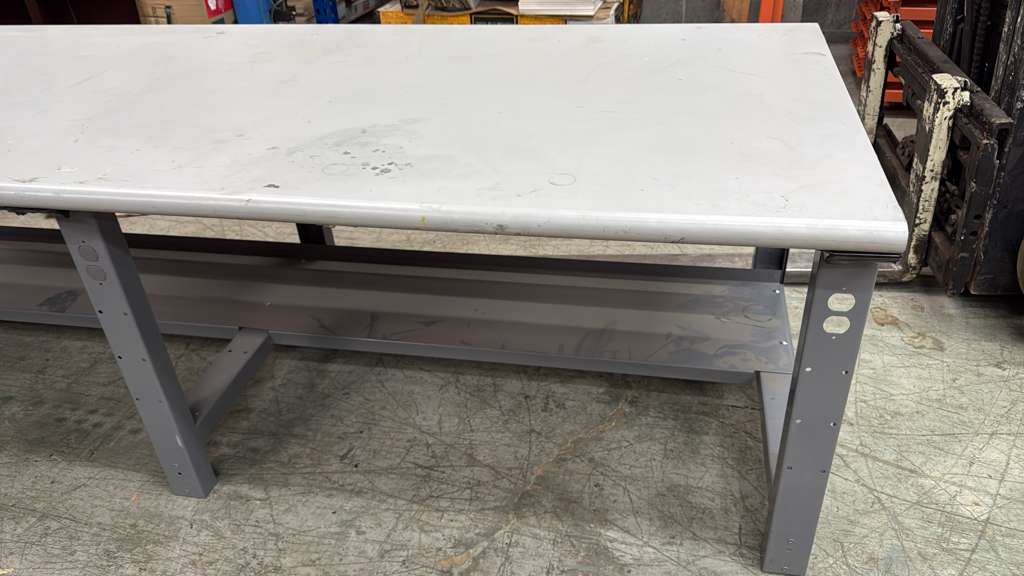 96" x 36" Steel Workbench Packing Table Laminated Table For Warehouse/Garage/Workshop