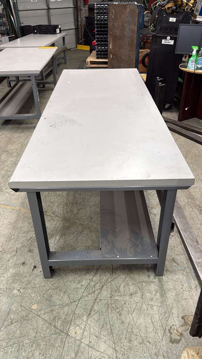 96" x 36" Steel Workbench Packing Table Laminated Table For Warehouse/Garage/Workshop