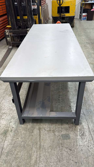 96" x 36" Steel Workbench Packing Table Laminated Table For Warehouse/Garage/Workshop