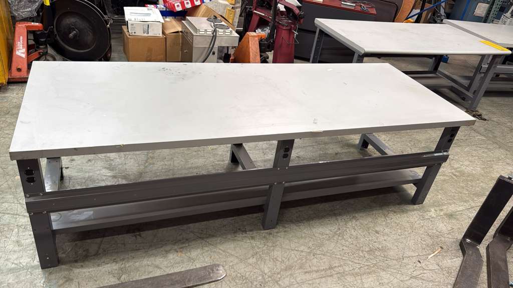 96" x 36" Steel Workbench Packing Table Laminated Table For Warehouse/Garage/Workshop