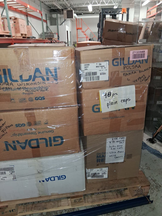 Bulk Apparel, Caps, Beanies, T-shirts Pallets - WHOLESALE BULK LOT #06