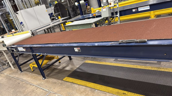 Motorized Powered Belt Conveyor 60' x 41" - Adjustable Height - Used
