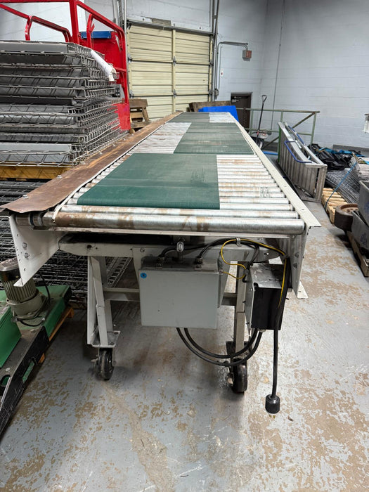Roach Conveyor 20ft Length x 39in Wide Powered Motorized Roller Conveyor, Pre-Owned
