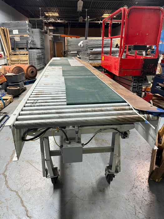 Roach Conveyor 20ft Length x 39in Wide Powered Motorized Roller Conveyor, Pre-Owned