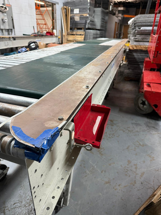 Roach Conveyor 20ft Length x 39in Wide Powered Motorized Roller Conveyor, Pre-Owned