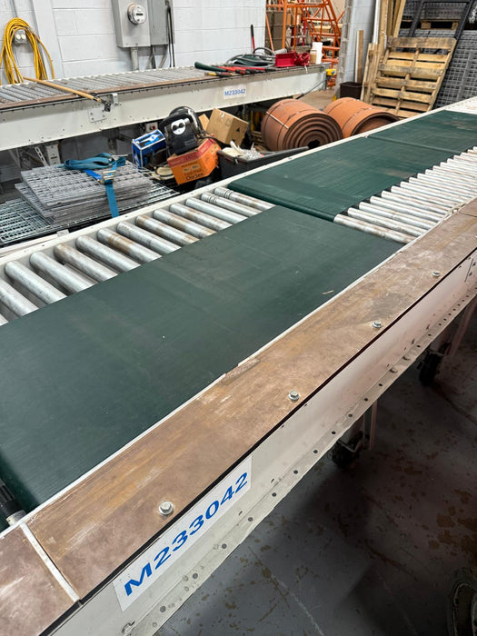 Roach Conveyor 20ft Length x 39in Wide Powered Motorized Roller Conveyor, Pre-Owned