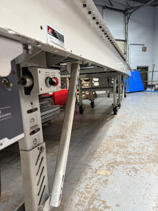 Roach Conveyor 20ft Length x 39in Wide Powered Motorized Roller Conveyor, Pre-Owned