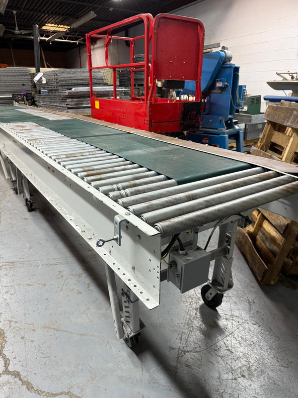 Roach Conveyor 20ft Length x 39in Wide Powered Motorized Roller Conveyor, Pre-Owned