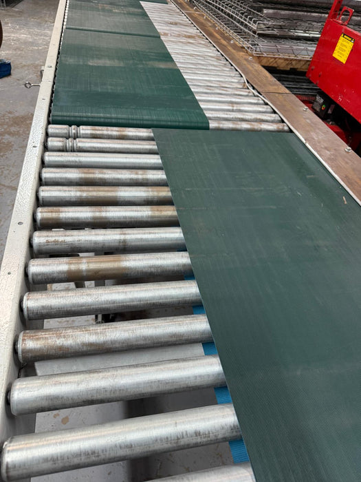 Roach Conveyor 20ft Length x 39in Wide Powered Motorized Roller Conveyor, Pre-Owned