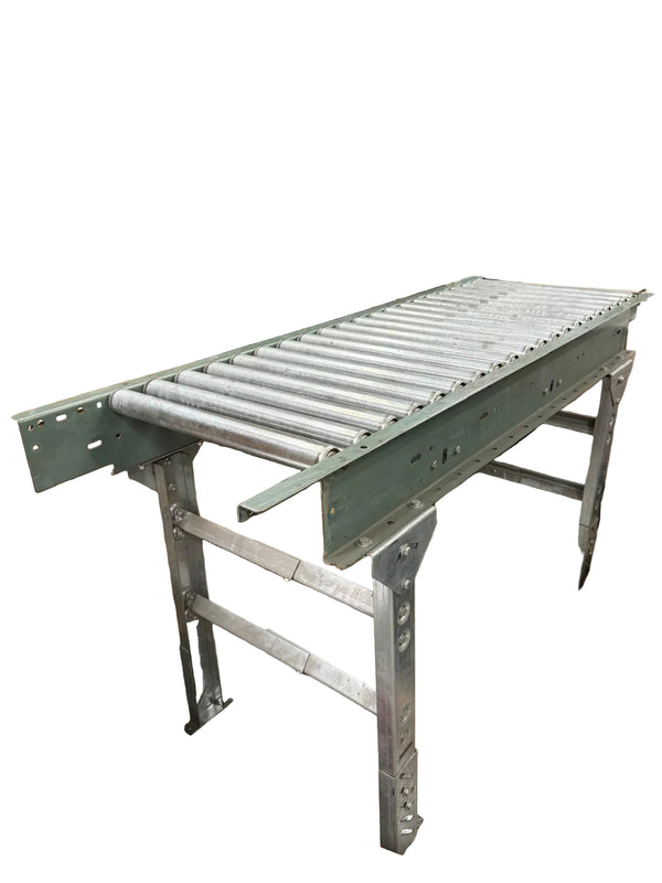 Heavy Duty Gravity Roller Conveyor With H Stand Legs, 67.75" x 24"