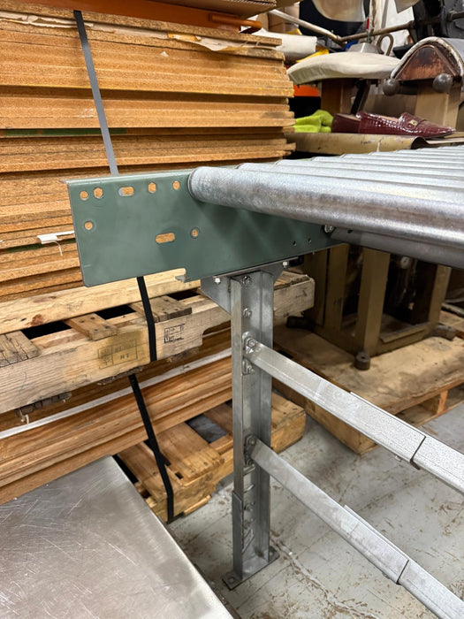 Heavy Duty Gravity Roller Conveyor With H Stand Legs, 67.75" x 24"