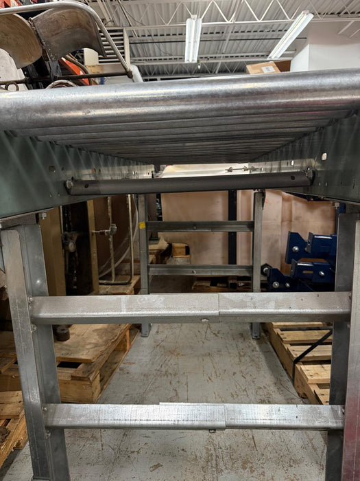 Heavy Duty Gravity Roller Conveyor With H Stand Legs, 67.75" x 24"