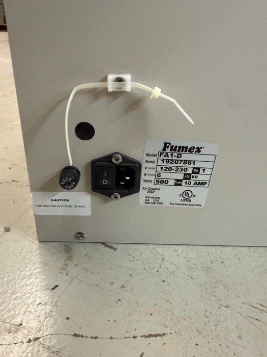 Fumex FA1-D Portable Fume Removal & Particle Eliminator , New In Box
