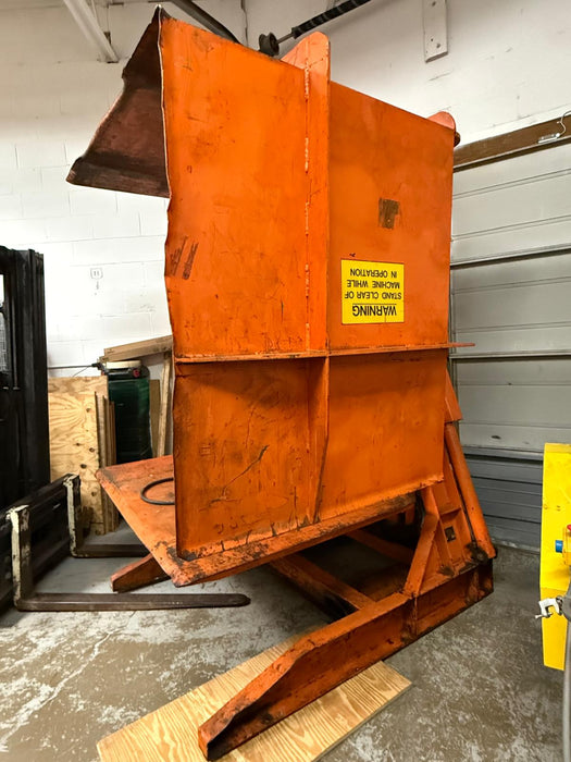 Payne Bros Hydraulic Pallet Inverter Machine – Free Standing 180° Rotation – Used