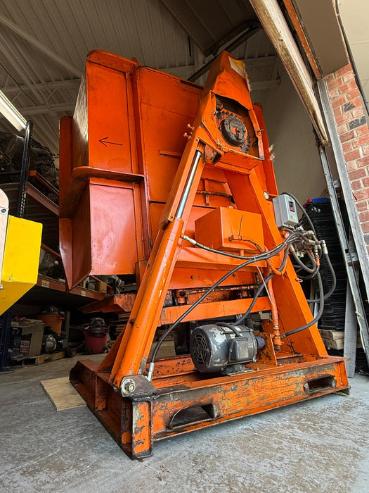 Payne Bros Hydraulic Pallet Inverter Machine – Free Standing 180° Rotation – Used