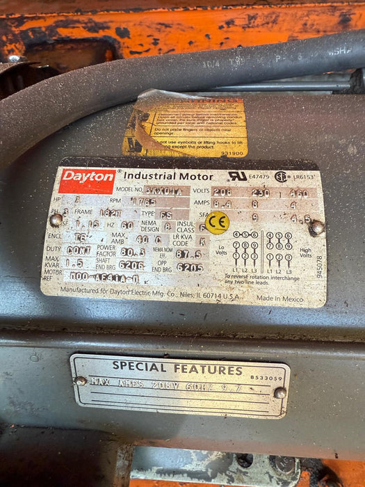 Payne Bros Hydraulic Pallet Inverter Machine – Free Standing 180° Rotation – Used
