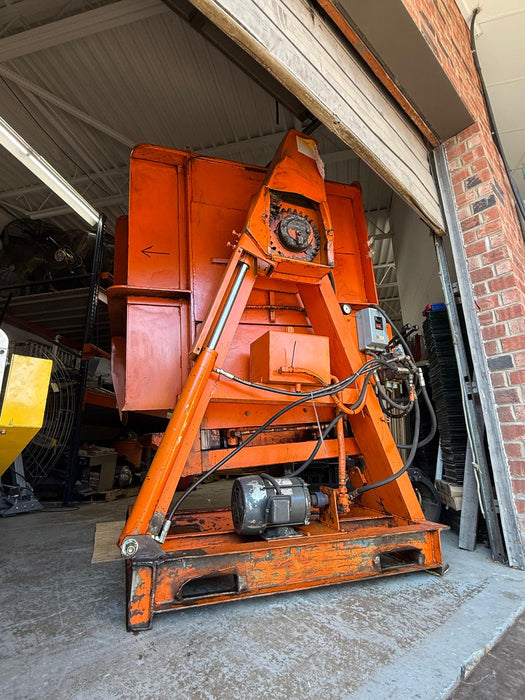 Payne Bros Hydraulic Pallet Inverter Machine – Free Standing 180° Rotation – Used