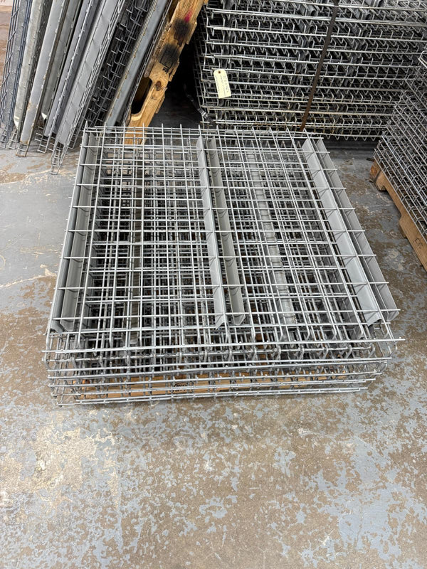 36"D x 36"L Pallet Rack Racking Shelf Wire Deck Decking Mesh, USED