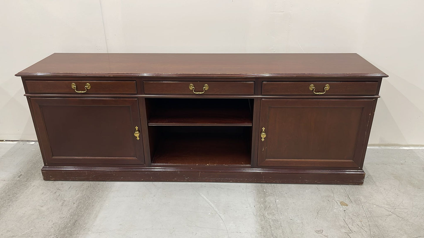 Credenza Kittinger The Georgian Collection Mahogany Vintage Credenza Display Cabinet