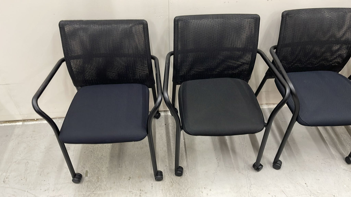 Steelcase Jersey Mesh Multi-Use Rolling Side Chair w/ Casters