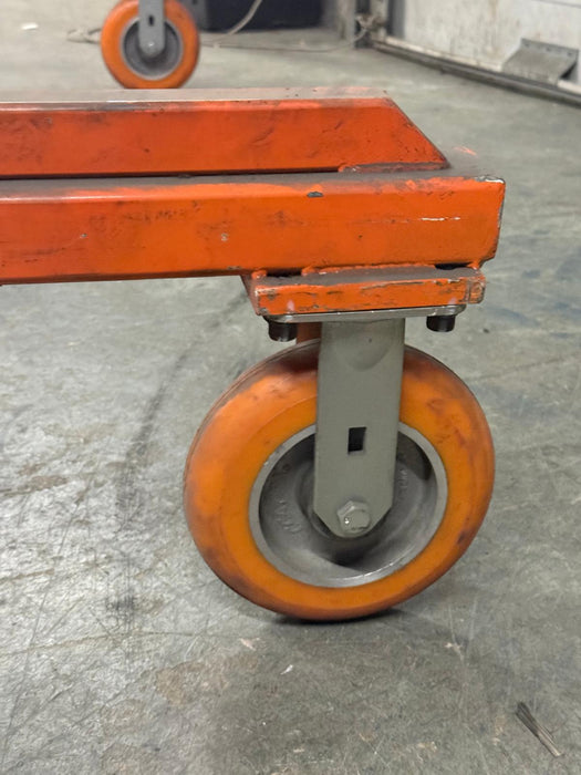 Oxbon Portable Cable Lifting Crain Swivel Cart, Cable 2500lbs CAP, Used