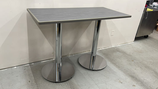 Surface Works Hightop Rectangle Cafe Table - 60"L x 30"W x 42"H