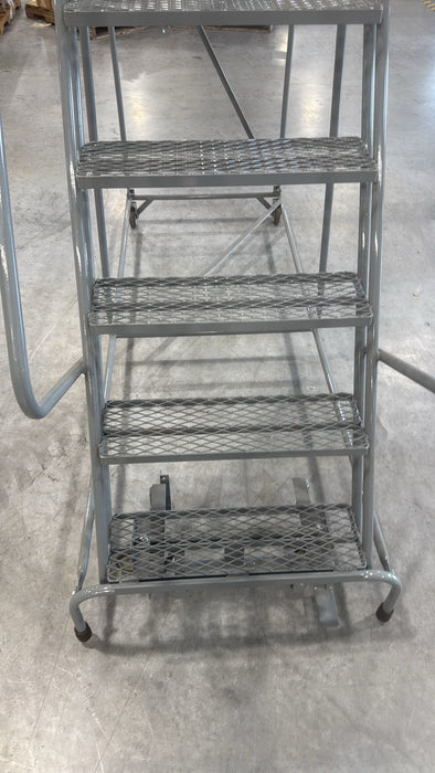 Uline 12-Step Mobile Safety Rolling Ladder, 450lbs CAPACITY, Like New