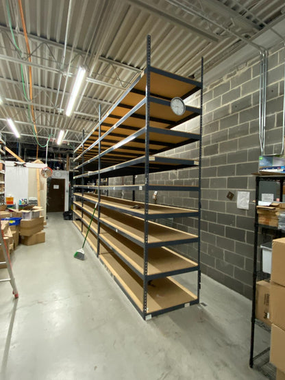 12ft x 8ft x 3ft Steel Garage/ Warehouse Organization 6-Tier Storage Rack Shelving Light Duty With Wood Decks