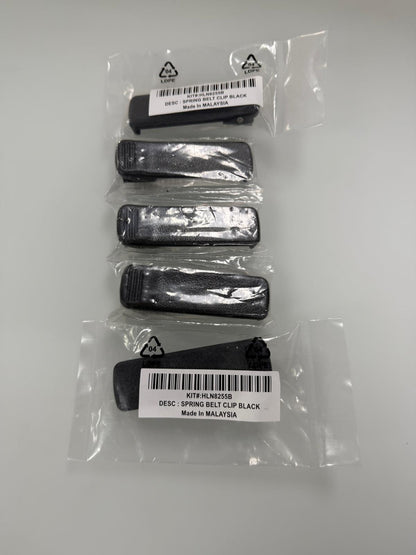 5x Motorola HLN8255B 3-Inch Spring Action Belt Clip - FOR CP150 200 PR400 SP10 21 50 GP88