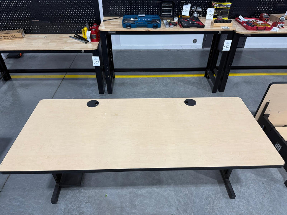 Kendall Howard Training Laminate Table, Adjustable Height, 72" x 30" , Pre-Owned