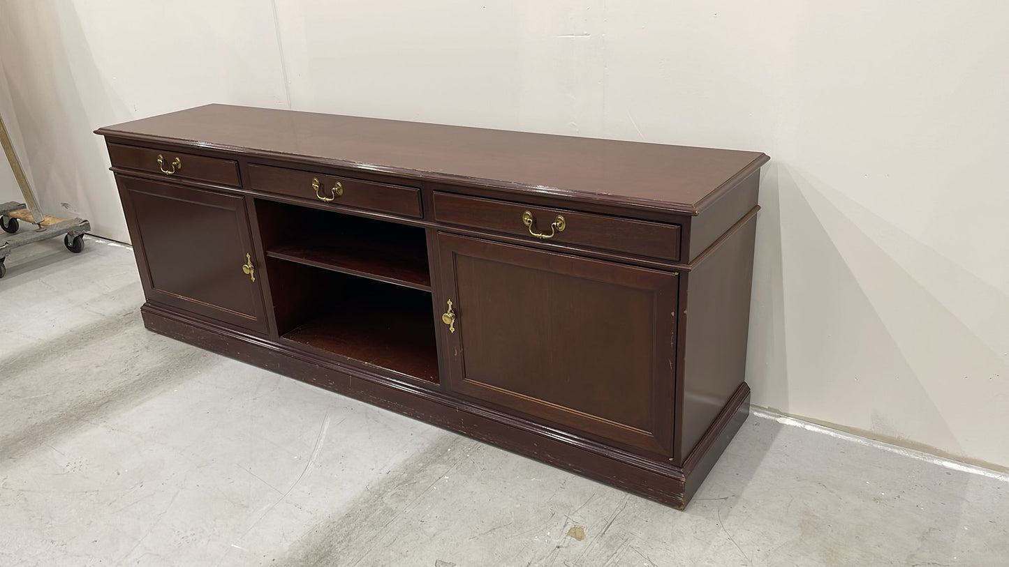 Credenza Kittinger The Georgian Collection Mahogany Vintage Credenza Display Cabinet