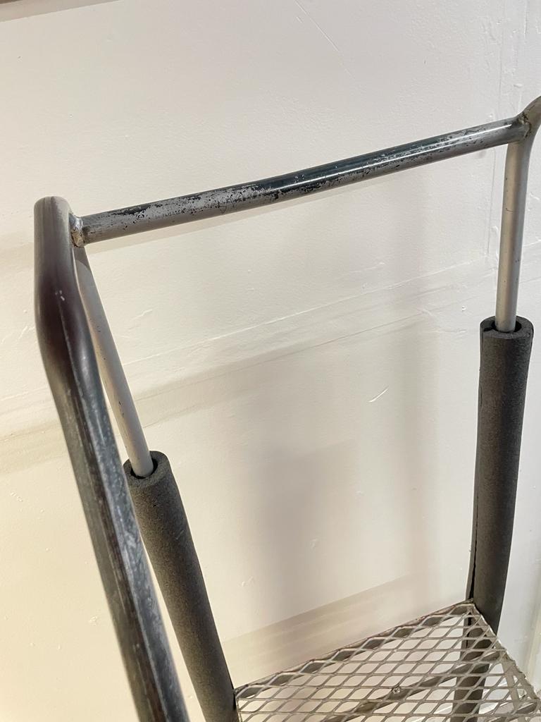 Ballymore Co. 3-Step Perforated Steel Rolling Safety Ladder