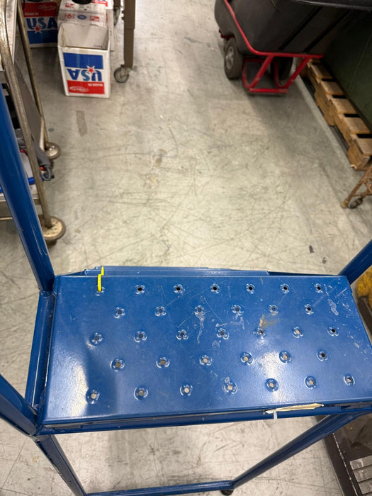 Ballymore 4 Step Lock-N-Stock Folding Rolling Ladder, 350 Lb. Capacity, Used