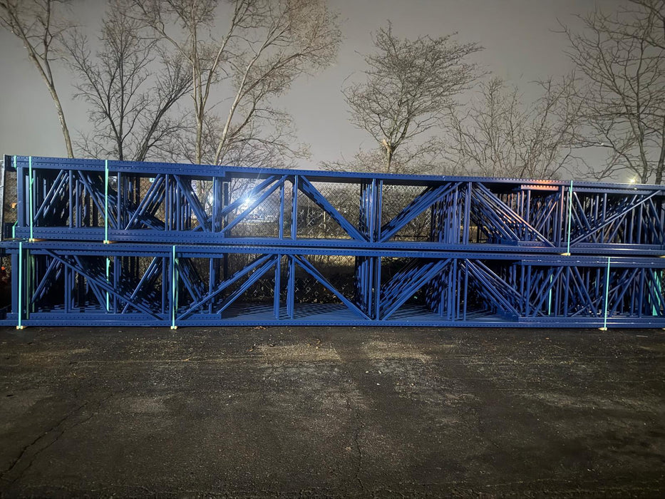 32ft (384") x 42" Tear Drop Style Uprights, Heavy Duty Reinforced Legs, Like-New