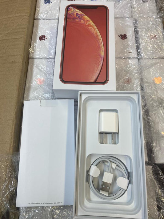 Replacement iPhone XR Blue & Red Empty Retail Box & Accessories WHOLESALE DISCOUNTED BULK BOX