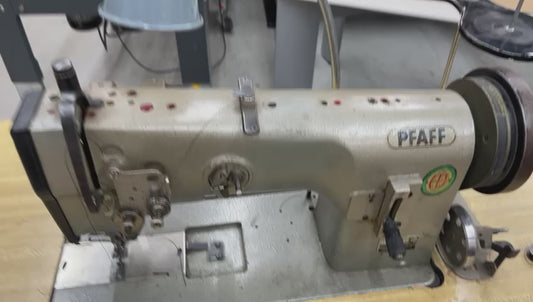 PFAFF 245-706/48 Single Needle Flat Bed Industrial Sewing Machine W/ Motor and Table